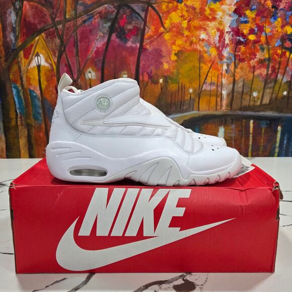 2017 Nike Air Shake Ndestrukt Triple White Size 13 Men\'s 880869-101 Rodman main image 10
